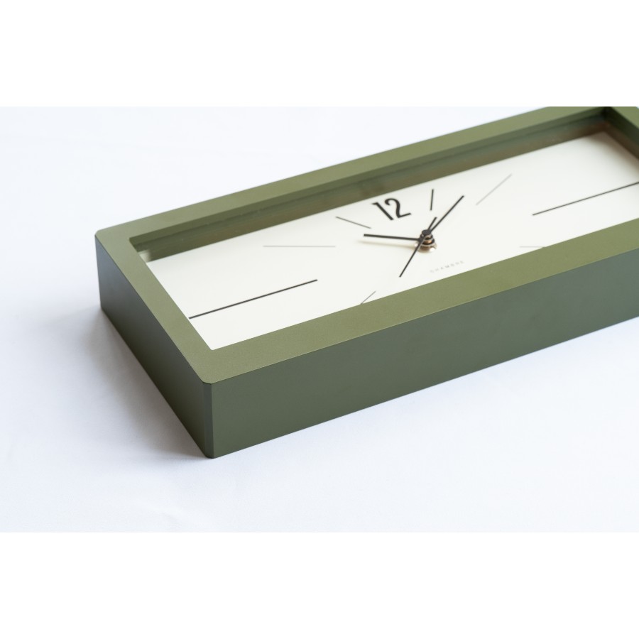 ＜Chambre＞LINEAR CLOCK カーキ