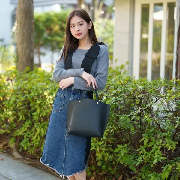 豊岡鞄 haaki Leather トートバッグ（HLB100）ネロ