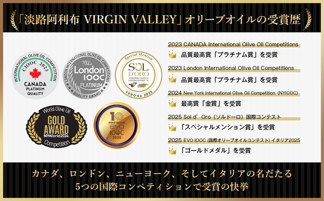 50本セット！「Virgin Valley 淡路阿利布」182ｇ（エキストラバージンオリーブオイル）【2024年度産】