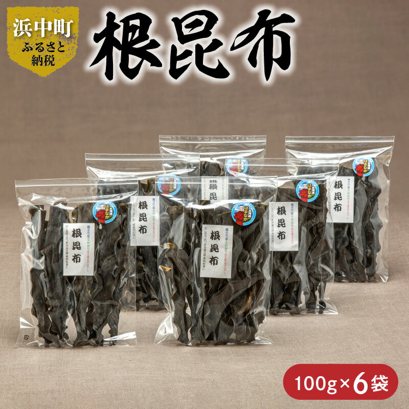 【ふるさと納税】【レビューキャンペーン対象】 数量限定 根昆布 100g×6袋 昆布 こんぶ 食品 国産 1級品 食物繊維 ビタミン ミネラル 希少 海藻 海産物 水産物 鳥居商店 長昆布 天然 食材 調味料 だし昆布 湯豆腐 おつまみ 昆布水 おすすめ 北海道 浜中町 送料無料