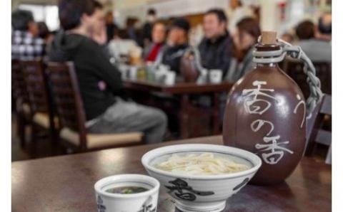 長田in香の香 釜あげうどん 生３玉３パック　生出汁付