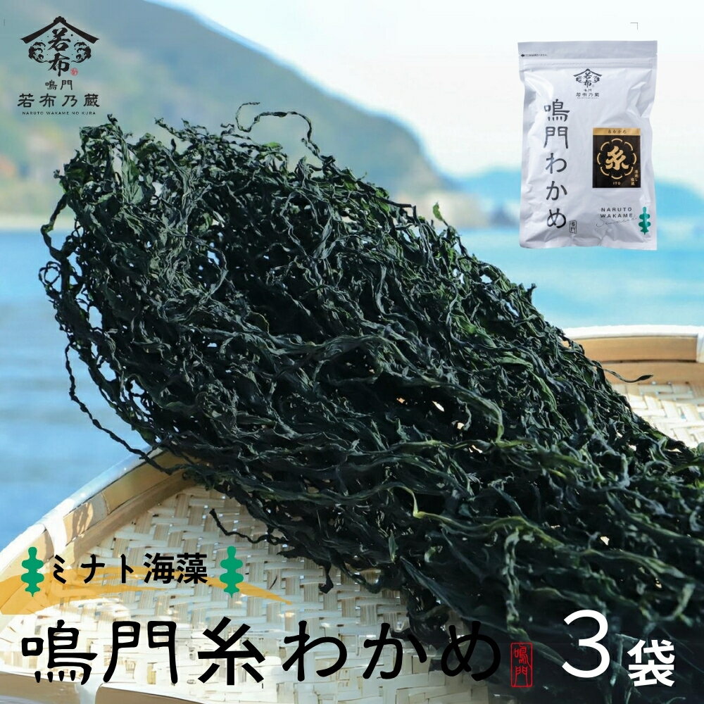 【ふるさと納税】ミナト海藻さんの糸わかめ 20g×3袋 道の駅くるくるなると わかめ おつまみ 鳴門 徳島 お土産 ワカメ 若布 糸わかめ 塩蔵わかめ
