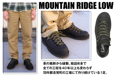 DANNER 紳士靴 マウントリッヂ ロー BLACK【27.5cm】 [STUMPTOWN渋谷店 石川県 志賀町 sk17jkf70292-7]