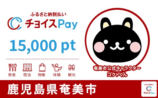 
                  奄美市チョイスPay 15,000pt【会員限定のお礼の品】
                