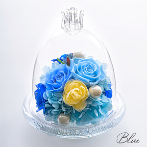 ガラスドームS 花 お花 プリザーブドフラワー ギフト プレゼント お祝い 誕生日 お供え アレンジ インテリア 東京都 墨田区 レッド