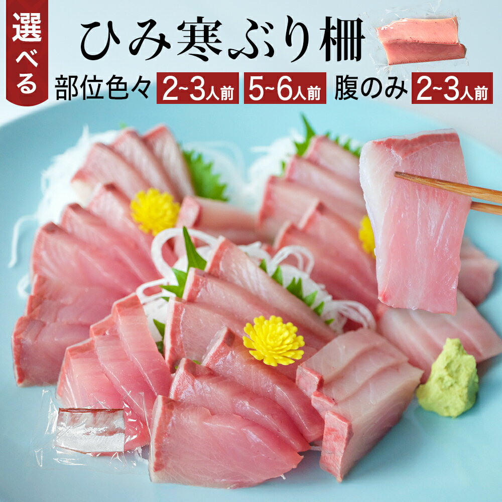 【ふるさと納税】【先行予約】ひみ寒ぶり 柵 選べる 2-3人前 5-6人前 （部位色々 / 腹のみ）