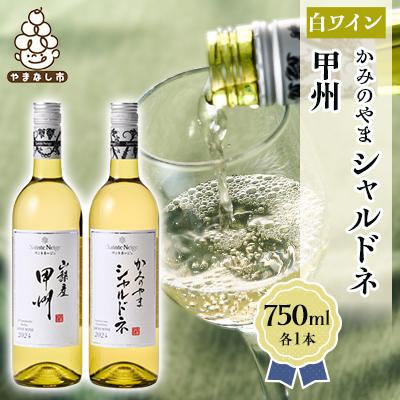 ふるさと納税 山梨市 ワイン サントネージュワインが贈る シャルドネ 甲州 白ワイン 2本 セット