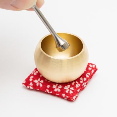 ふるさと納税 三条市 ミニミニおりん NASHI 座布団(紺/鹿の子柄)  仏具 ペット おりん 【014S119】 |  | 01