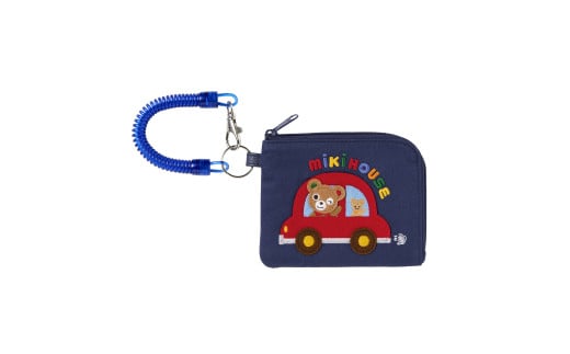 D206　ミキハウス　パスケース（紺）