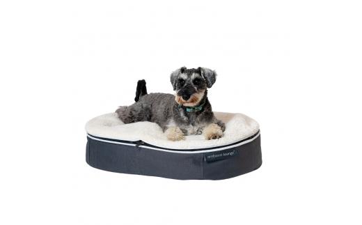 【アンビエントラウンジジャパン】犬ペットラウンジ Low グレー・シープオーガニック（Sサイズ）※体重10㎏未満の小型犬向け　犬用 小型犬 ベッド ペットベット 洗える カバー