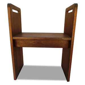 【どっこいしょ椅子（引出し無し）】軽いコンパクト桐のイス お仏壇の前 玄関来客 介護【初音の家具】