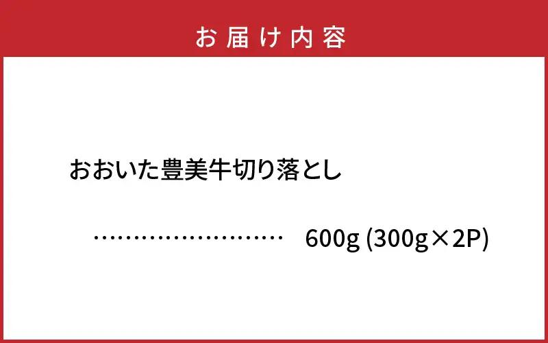 おおいた豊美牛切り落とし 600g (300g×2P)和牛 切落し 国産 和牛 大分県産 和牛_2264R