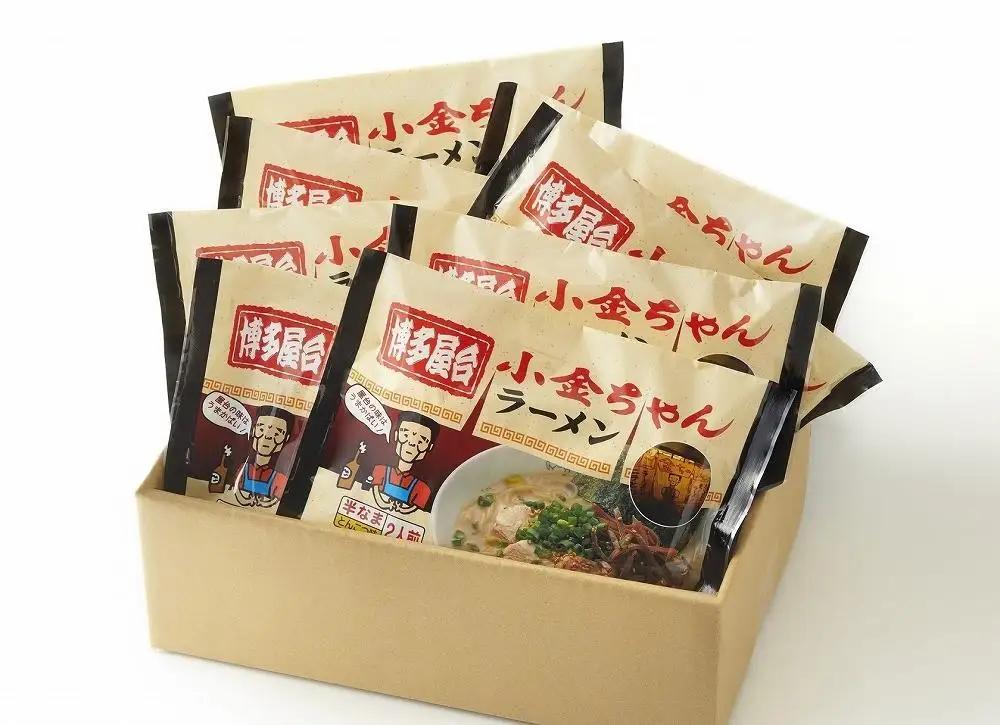 博多屋台 ラーメン「小金ちゃん」 16人前（2人前×8袋）【豚骨ラーメン】| ラーメン 拉麺 博多 屋台 とんこつラーメン 豚骨 とんこつ 16食 半生麺 スープ 豚骨スープ とんこつスープ 福岡 福