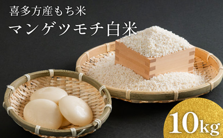 マンゲツモチ白米（もち米）10kg　【07208-0802】