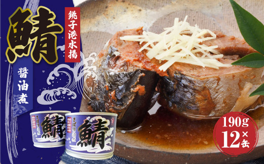 
神栖で作った！さば醤油煮 190g×12缶 セット さば醤油煮 鯖缶 缶詰 鯖
