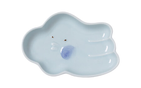 【瀬戸焼】ケランケラン 北風と太陽セット イエロー 【セラミック・ジャパン】 / 子ども用食器 食器 皿 コップ ギフト プレゼント / 瀬戸市[BBBC012]