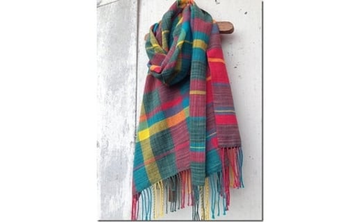 ito to iro 手染め・手織り仕上「ストール」メリノウール100%ストール【2】