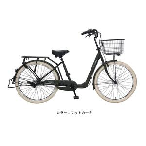 ヱビス自転車 セデオ263-Cib 26インチ シマノ製内装3段変速　電動なし （低床式フレーム 極太タイヤ シマノ製ローラーブレーキ  LEDオートライト）【マットカーキ】