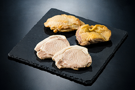 120P2901 比内地鶏と大館さくら豚の吟醸酒粕漬セット【月曜･火曜 配送指定不可】