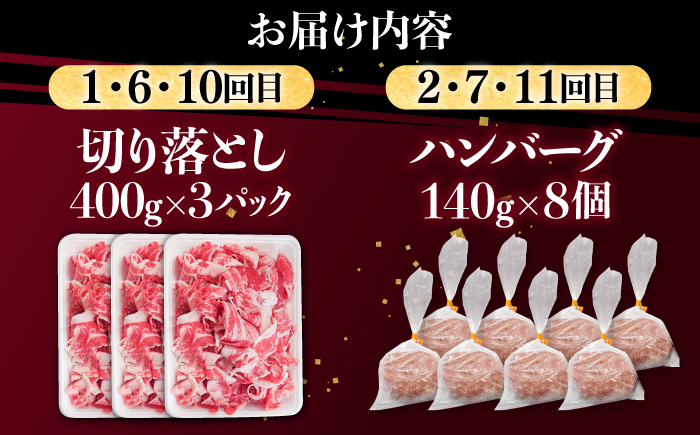 【12回定期便】肉ざんまい定期便 一人暮らし 少量【川崎畜産】牛肉 [IAX051]