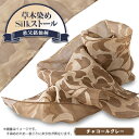 【ふるさと納税】草木染めSilkストール《秩父ヤシャブシ染めチャコールグレー》《秩父銘仙柄》【1255212】