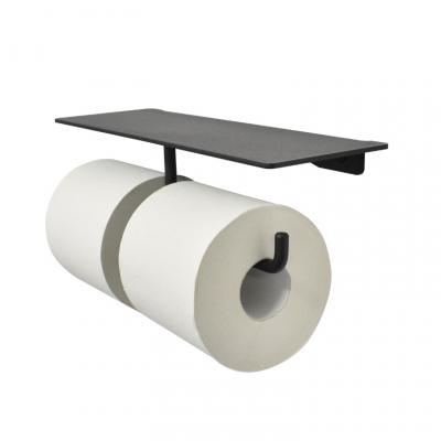 ふるさと納税 関市 ヨーク棚付きペーパーホルダー2連 ブラック色 |  | 02