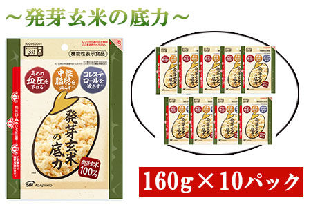 発芽 玄米 ごはん 1.6kg 160g × 10 パック 小分け パウチ 機能性表示食品 玄米 発芽玄米の底力 玄米 生活習慣病 玄米 ケア 玄米 高血圧 玄米 中性脂肪 玄米 コレステロール 対策