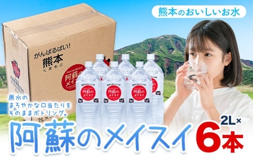 水 熊本 の おいしい お水阿蘇のメイスイ 阿蘇山 天然水 2L × 6本 1ケース  丸富産業《30日以内に出荷予定(土日祝除く)》熊本県 産山村 水 天然水 みず 熊本 飲料 熊本県 ミネラルウォーター