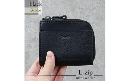 【色/ブラック】 L-zipミニ財布 本革 レザー【 財布 財布 財布 財布 財布 財布 】