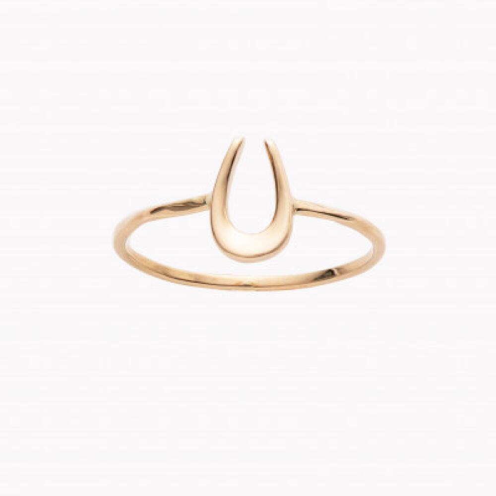 【ふるさと納税】K18 ホ−スシュ−リング 選べる2種 sese urban mining jewelry ふるさと納税 指輪 ジュエリー レディース アクセサリー 金 ゴールド つやあり つや消し 鏡面 梨地 マット