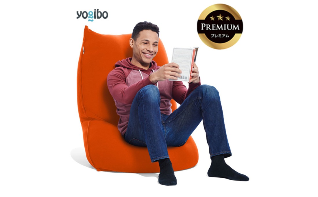 Yogibo Lite Premium（ヨギボー ライト プレミアム）＜オレンジ＞-[G785-18]