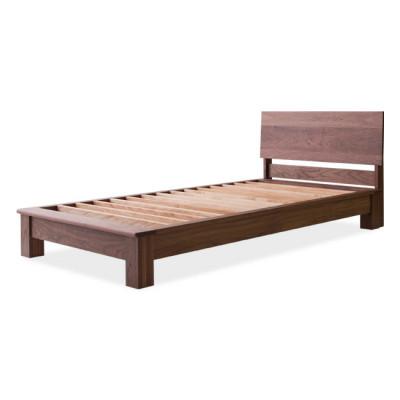 ふるさと納税 旭川市 旭川家具山室家具製作所LINEA(リネア)シングルベッドウォールナットNo.106_01971