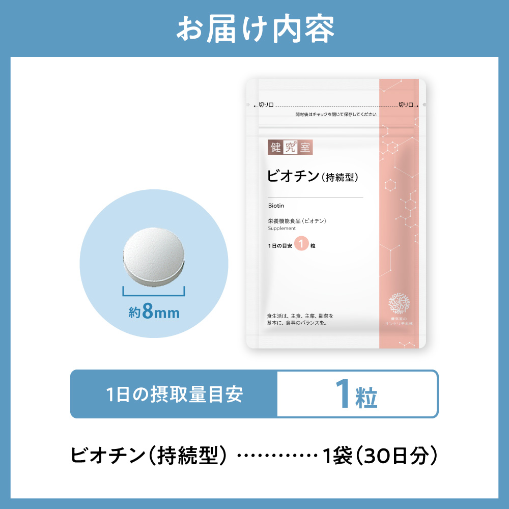 ビオチン（持続型） ｜ サプリ サプリメント 栄養 北海道 札幌市