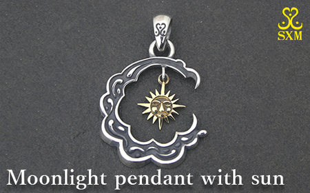 Moonlight pendant with sun