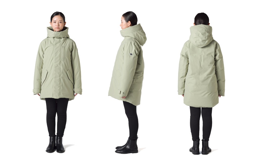 ＜UNISEX＞北海道ダウン：RETAR NUY／レタールヌイ［NITAY／ニタイ］DOWN COAT ［PISTACHIO］