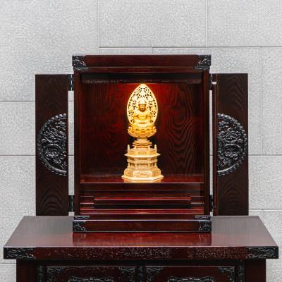 ふるさと納税 利府町 仙台箪笥 仙台厨子 四枚扉 拭き漆調 |  | 01