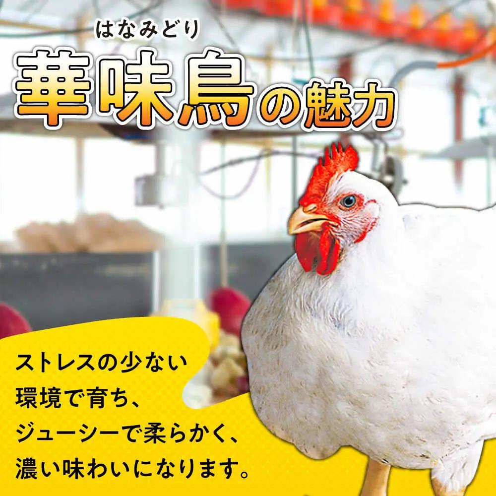 【3回定期便】華味鳥 もも肉 1.5kg（300g×5袋）小分け カット済み 南島原産 /　鶏肉 肉 とり肉 モモ肉 鶏もも肉 冷凍 / 南島原市 / 株式会社渡部ブロイラー[SFS021]