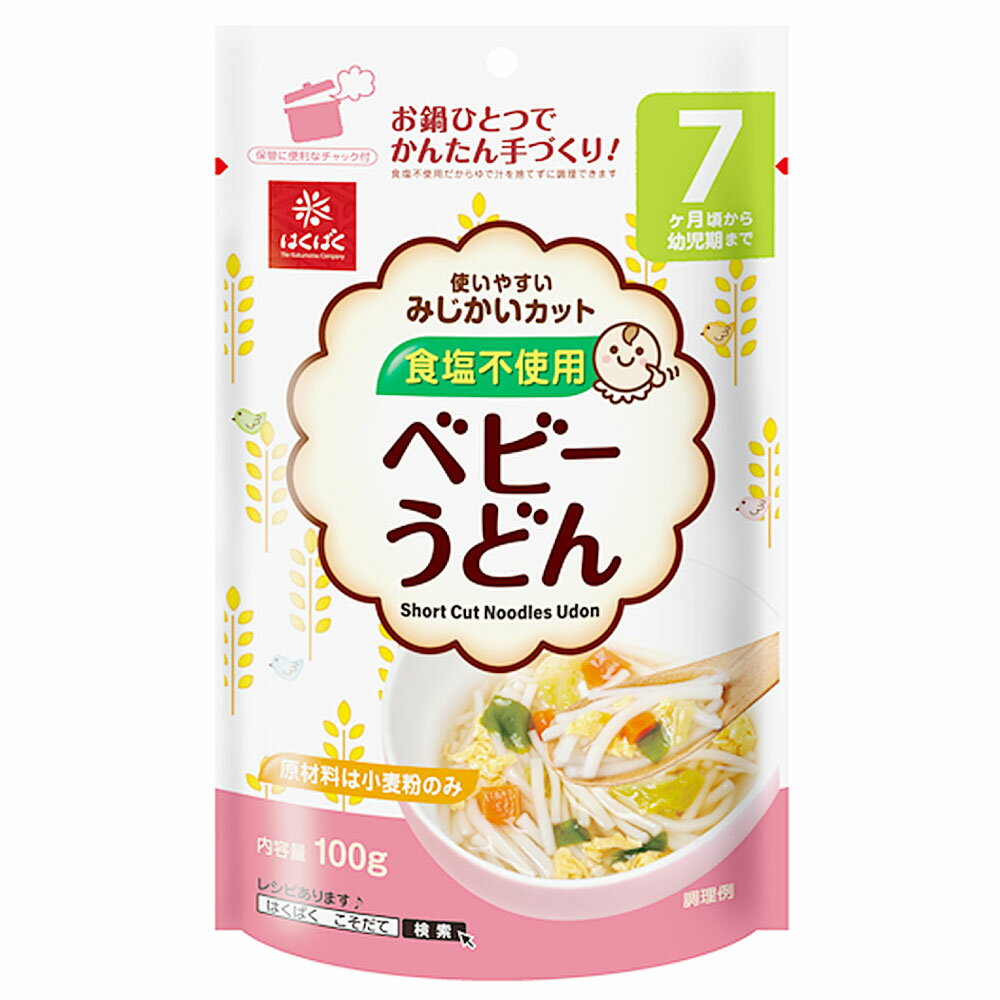 【ふるさと納税】ベビーうどん 計1kg（100g×10袋） うどん 麵類 乾麵 離乳食 食塩不使用 簡単調理 惣菜 国産 山梨県 中央市 送料無料