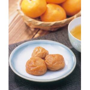 高級南高梅みかん梅500g入　紀州塗箱　網代模様仕上【1313333】