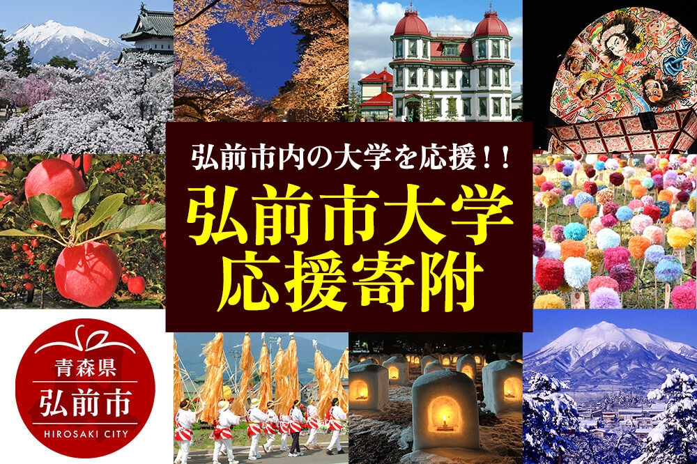 
                  【返礼品なし】弘前市内の大学を応援！！弘前市大学応援寄附 [u9]
                