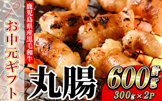＜2026年お中元ギフト＞鹿児島県産黒毛和牛 丸腸(300g×2P・計600g)！牛肉 肉 国産 牛 まるちょう ホルモン もつ鍋 鍋 モツ 内臓 小分け 焼き肉 焼肉用 贈答品 ギフト【バクロ】【00-030-26-R8OC】