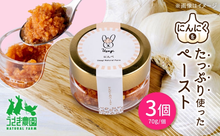 
            にんぺ にんにくのペースト 3個セット (70g×3個)【うさぎ農園】 [AYDJ008]
          