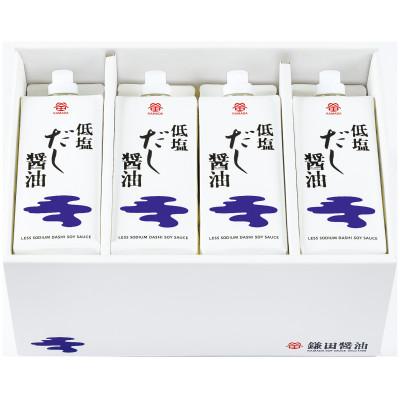 ふるさと納税 坂出市 鎌田醤油　低塩だし醤油500ml【8本入】