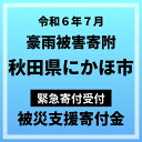 【ふるさと納税】【令和6年（2024年）7月豪雨被害寄附受付】秋田県にかほ市災害応援寄附金（返礼品はありません）