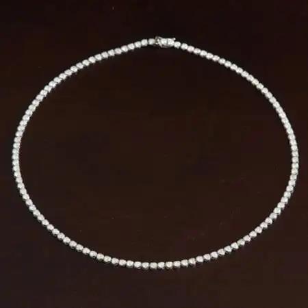 プラチナ900ダイヤモンド7.00ctテニスネックレス【ストレート】【配送不可地域：沖縄県】【1396297】