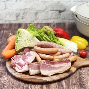 日光HIMITSU豚のご馳走ポトフセット(お肉・ベーコン・ソーセージ2種で日光ひみつ豚1kg以上)｜スープ グルメ ディナー おかず 日光市産 産地直送 [0295]