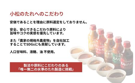小松のたれ バラエティーセット 焼肉のたれ甘口 おろし みそ トマト ごま