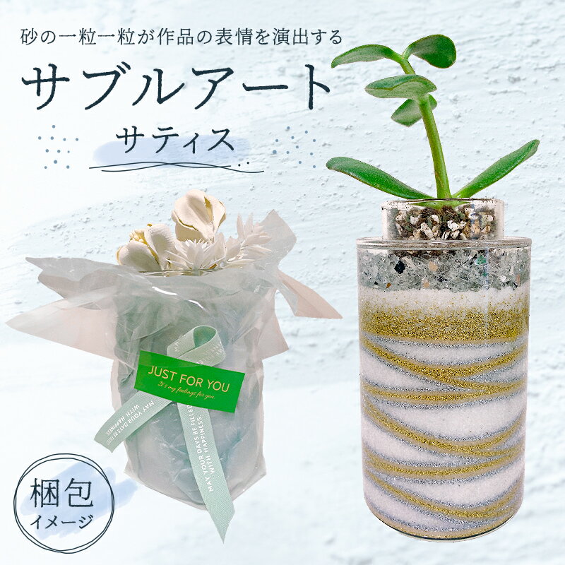 【ふるさと納税】 サブルアート サティス 千葉県 南房総市 砂の芸術 グラス 水洗い可 観葉植物 アロマディフューザー ペン立て 手作り 贈り物 プレゼント 鉢 シンプル おしゃれ ハンドメイド オリジナル 送料無料