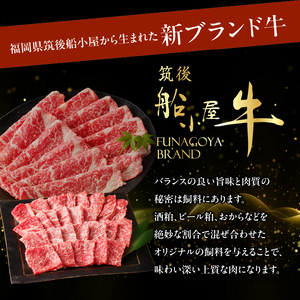 《筑後》船小屋牛モモ赤身スライス【500g】【冷凍】176-005