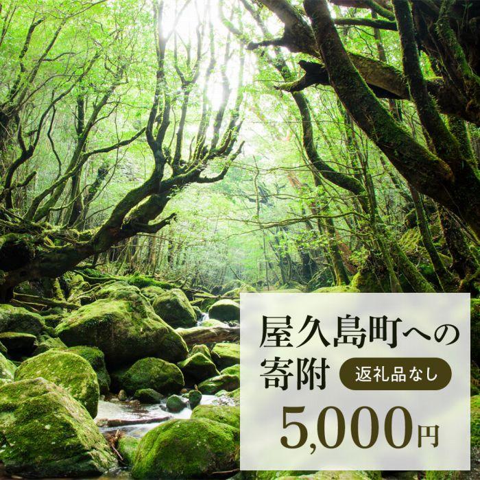 【ふるさと納税】【返礼品なし】屋久島町への寄附　1口5,000円